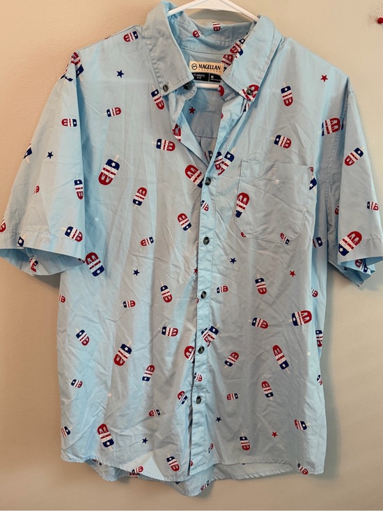 Magellan Outdoors Other - Magellan Outdoors Men’s Light Blue Short-Sleeve Button-Up Shirt